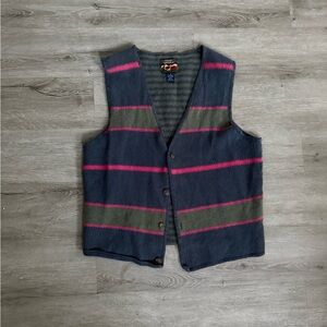 Vintage 90s Striped Sweater Vest